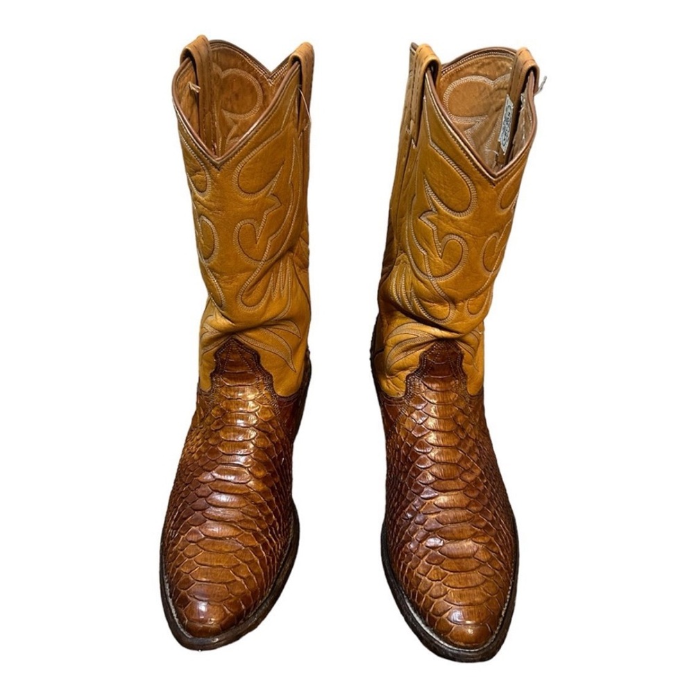 Vintage Nocona Python Cowboy Boots